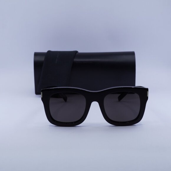 Saint Laurent SL650 MONCEAU 001 Square Sunglasses - Black - Picture 3 of 12